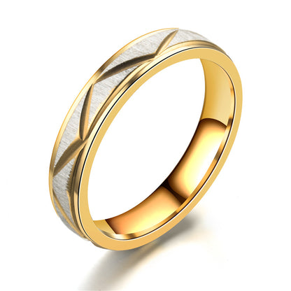 Gold Stainless Steel Ring