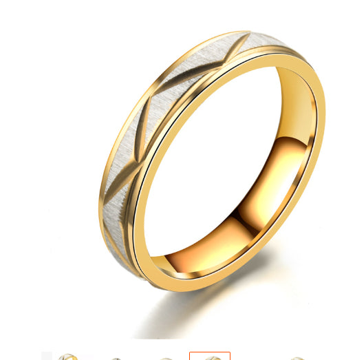 Gold Stainless Steel Ring