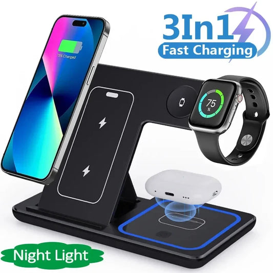 3in1 Foldable Wireless Charger